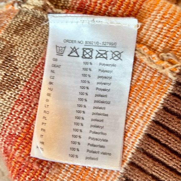 Women's Vintage COLOURS OF THE WORLD '70s Cardigan with Wooden Toggle Size S - Picture 9 of 11